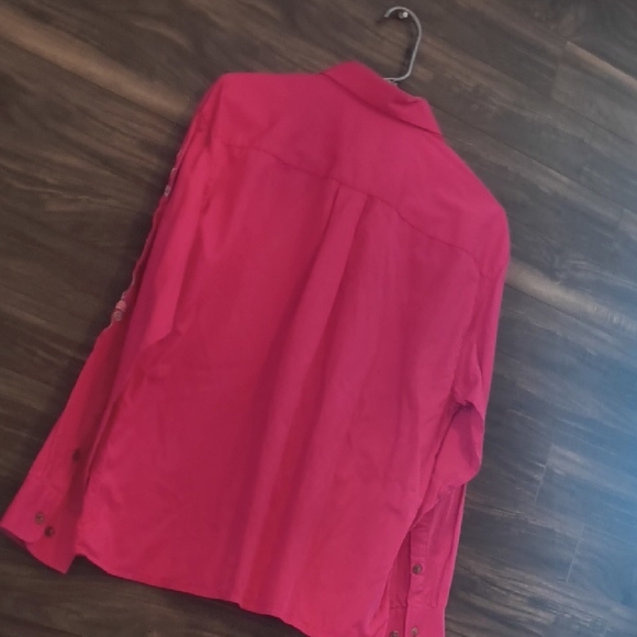 RARE Wrangler Tough Enough To Wear Pink Western Embroidered Shirt Limited - Picture 9 of 9